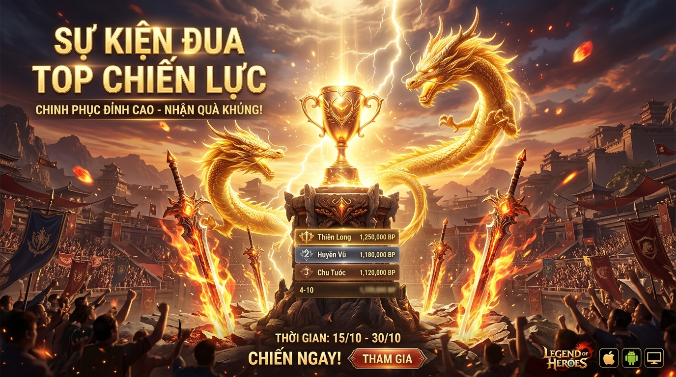 Đua Top Chiến Lực Khai Thiên — Chinh Phục Đỉnh Cao