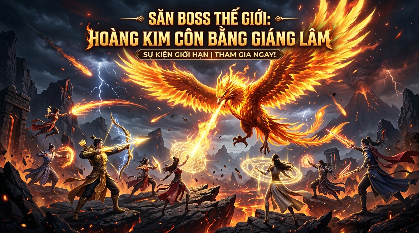 Săn Boss Thế Giới: Hoàng Kim Côn Bằng Giáng Lâm